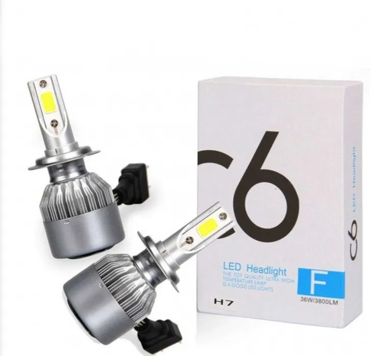 Kit set 2 becuri led auto C6 H7 3800lm 36W