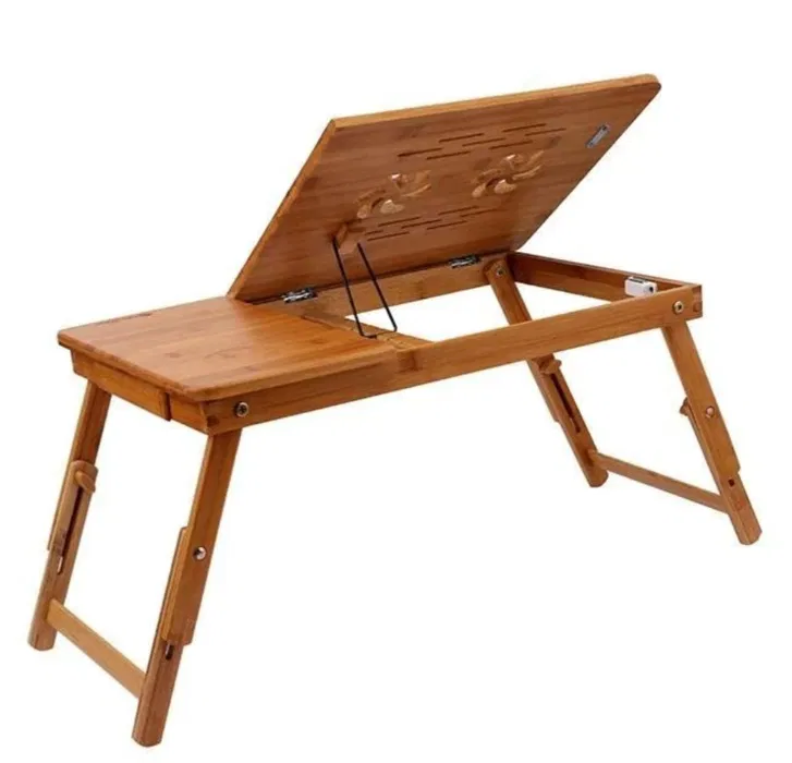 Masuta laptop pliabila lemn bambus pliabila ajustabila 2 coolere2