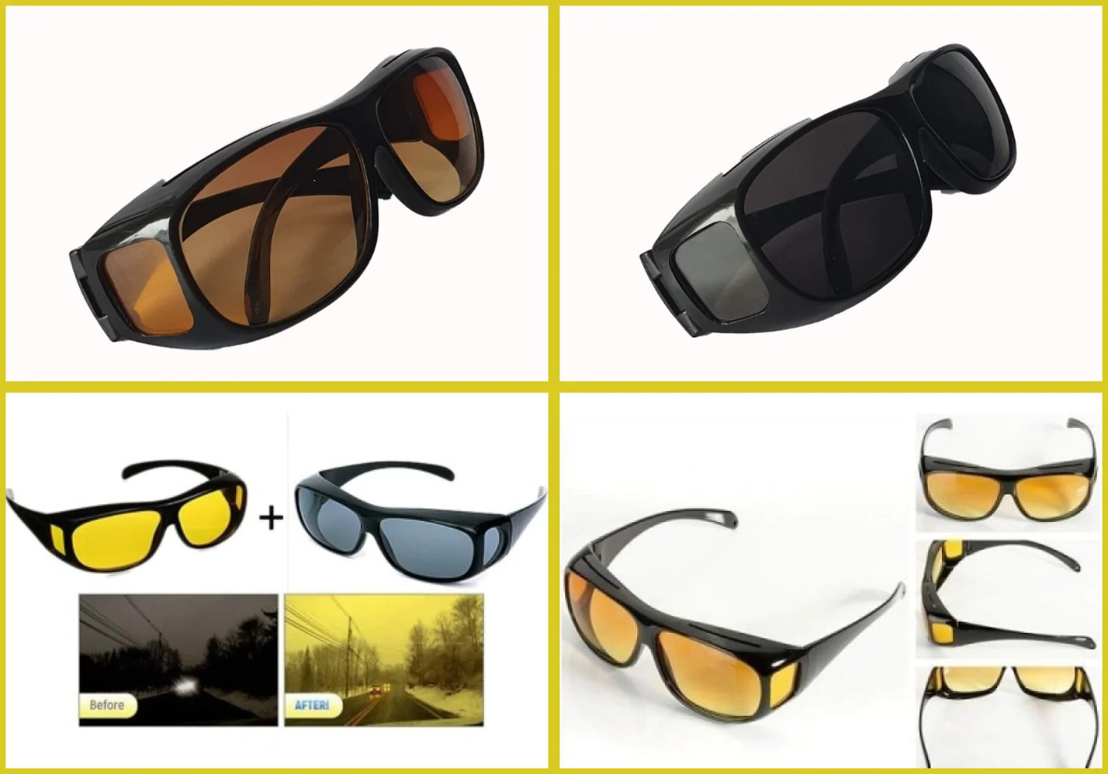 Ochelari HD Vision pentru șoferi 2 buc – calitatea și confortul vederii3