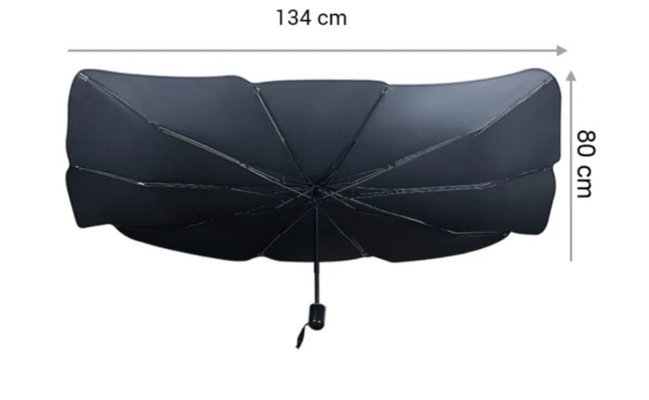 Parasolar pliabil pentru parbriz masina tip umbrela 134 x 80 CM2